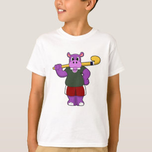 T-shirt Hippo at hockey