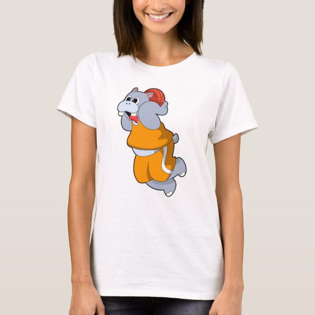 T-shirt Hippo au Basketball Sports (Devant)