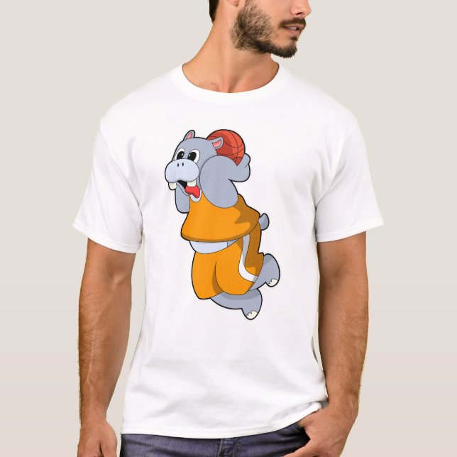 T-shirt Hippo au Basketball Sports (Devant)