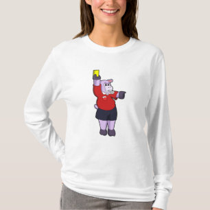 T-shirt Hippo au football en tant qu'arbitre