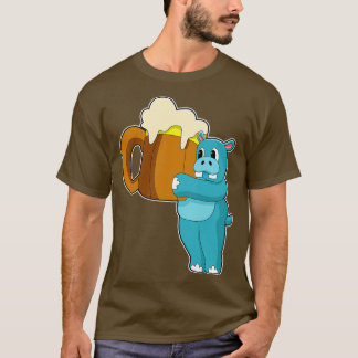 T-shirt Hippo avec Mug de bière