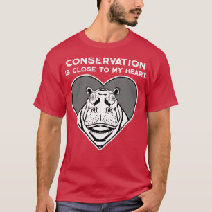 T-shirt Hippo Conservation Heart