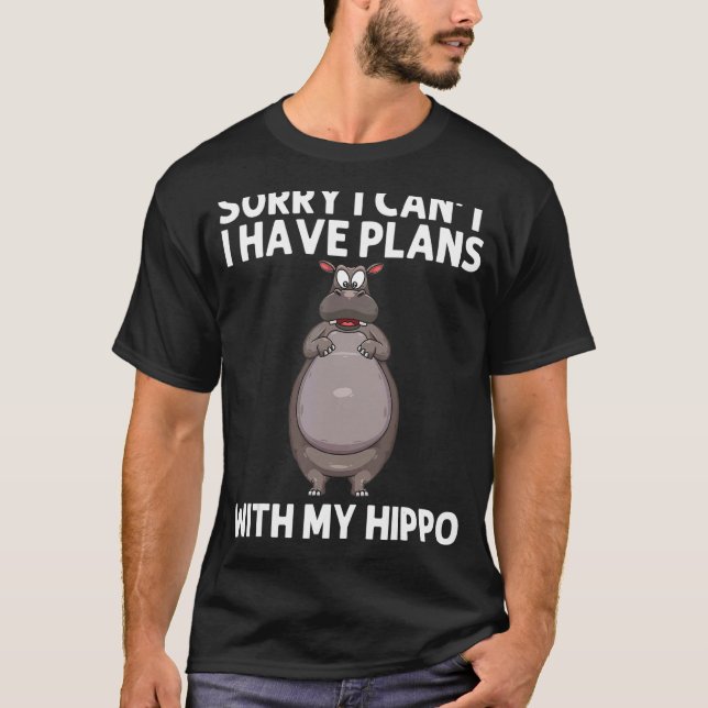 T-shirt Hippo cool Pour Hommes Femmes Hippopotamus Zoo Saf (Devant)