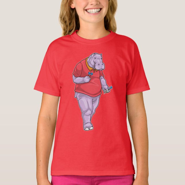 T-shirt Hippo Darts Dart (Devant)