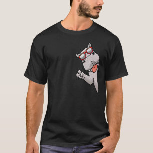 T-shirt Hippo Du Côté Avec Lunettes De Soleil Hippopotame