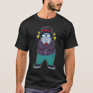 T-shirt Hippo en forme de groom avec Suit.PNG