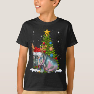 T-shirt Hippo Fiona Arbre de Noël Hippopotame