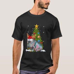 T-shirt Hippo Fiona sapin de Noël