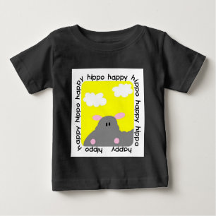 T-shirt Hippo Happy Baby Raglan