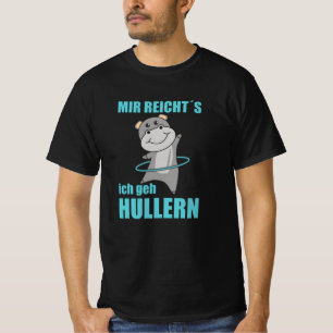 T-shirt Hippo Hullern Sport Mignonnes Animaux Hippo