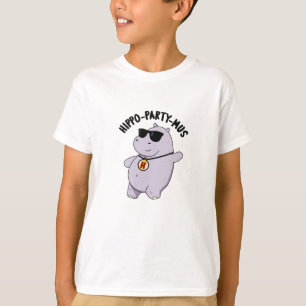 T-shirt Hippo-party-mus Funny Animal Hippo Pun