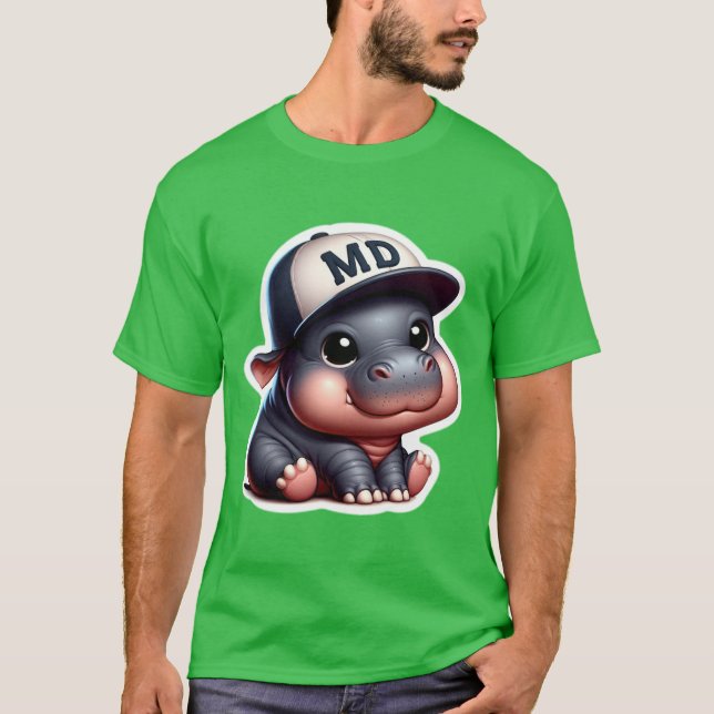 T-shirt Hippo pygmée 11 (Devant)