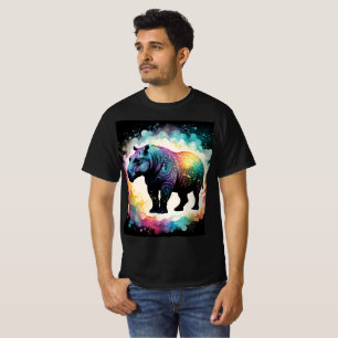 T-shirt Hippo Spectral : Un Voyage Holographique