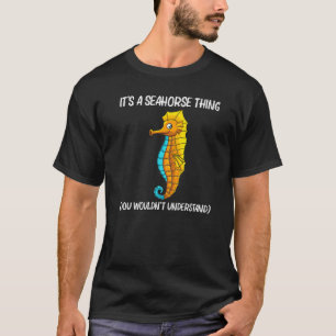 T-shirt Hippocampe Cool Pour Hommes Femmes Océan Mer Anima