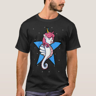 T-shirt Hippocampe Licorne Animal Marin Poisson Hippocampe