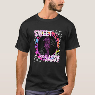 T-shirt Hippocampe Poisson 90 Nostalgie Imprimé Léopard Ar