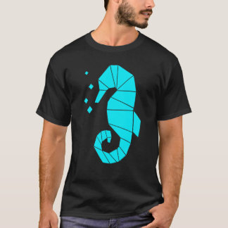 T-shirt Hippocampe Polygone Animal Marin Poisson Hippocamp