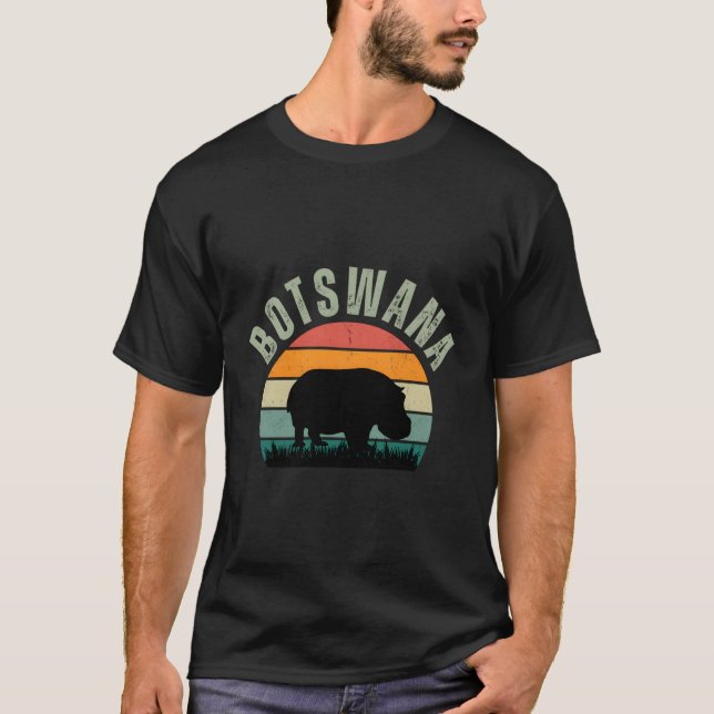 T-shirt Hippopotame Africain Au Botswana Hippopotamus Safa (Devant)