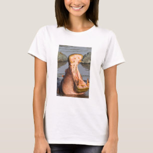 T-shirt Hippopotame bâillant, Tanzanie