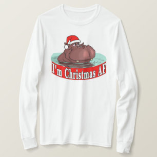 T-shirt Hippopotame de Noël