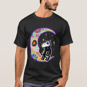 T-shirt Hippopotame Dia De Los Muertos Squelette Crâne de