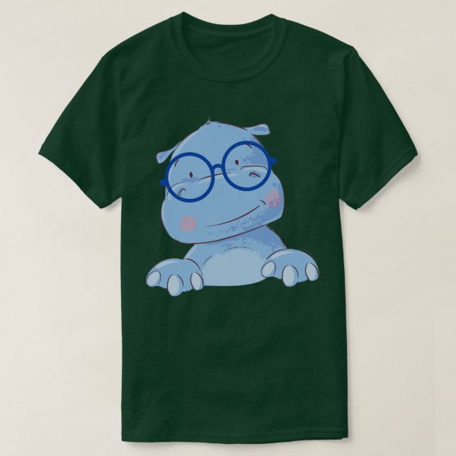 T-shirt Hippopotame scolaire (Design devant)