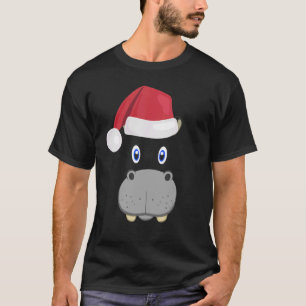 T-shirt Hippopotame Visage animal Gros mignonne visage cos