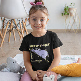 T-Shirt Hippotenuse Lindo Hipopotamo Matematico Para Niños