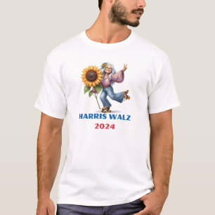 T-SHIRT HIPPY GRANDMA POUR HARRIS WALZ 2024