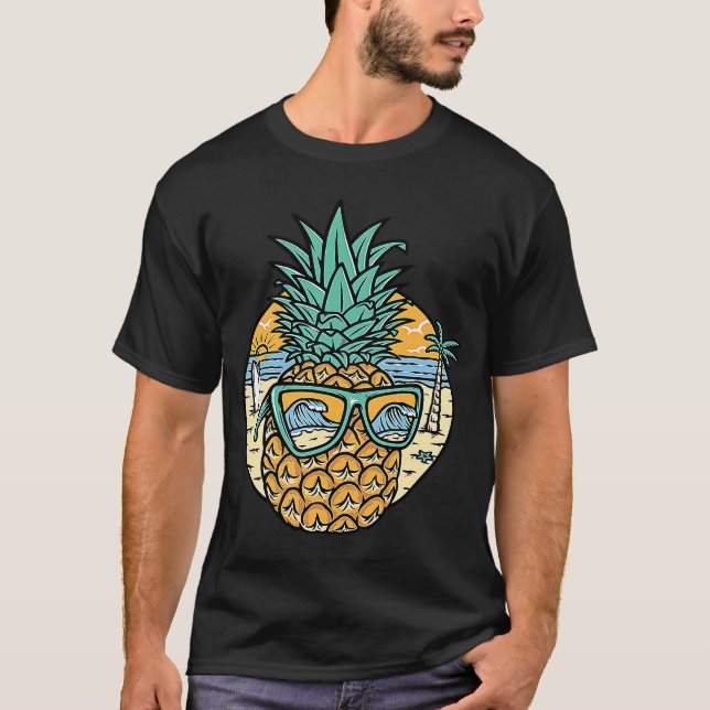 T-shirt Hipster Ananas Love Motivation Aimer Ananas (Devant)
