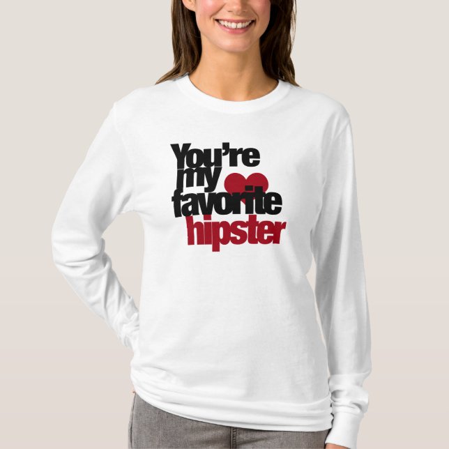 T-shirt Hipster favori (Devant)