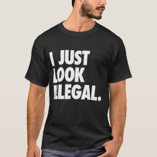 T-shirt Hipster Humour Je Sens Juste Illégal