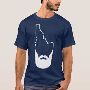 T-shirt Hipster Idaho Beard Boise Idaho Famous Potato