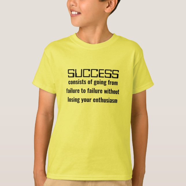 T-shirt Hipster Inspiration Motivation Succès Enfants (Devant)