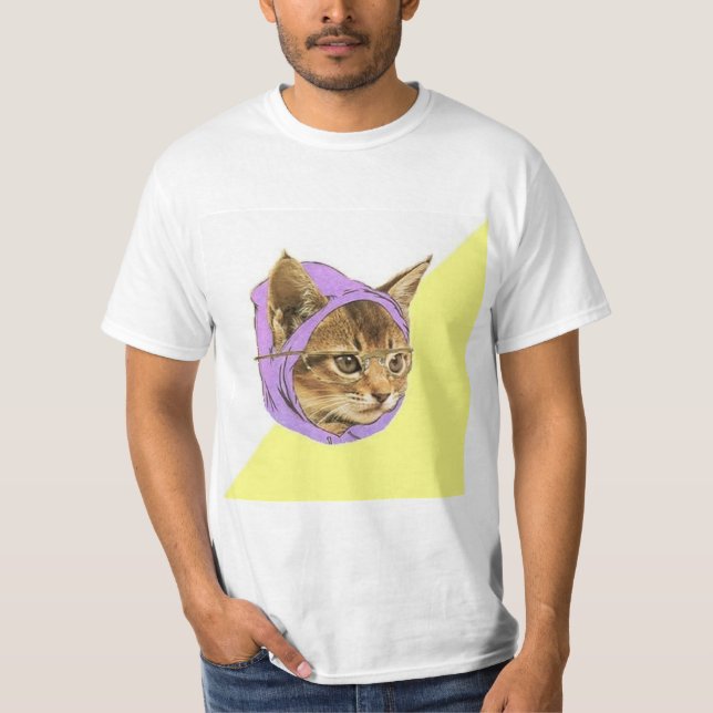 T-shirt Hipster Kitty Cat Conseils Animal Meme (Devant)