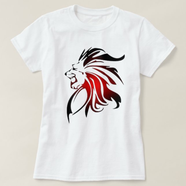 T-shirt 🦁 Hipster Lion - Tee Poster de animal Vin (Design devant)