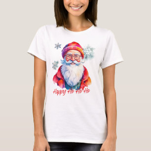 T-shirt Hipster Santa Claus