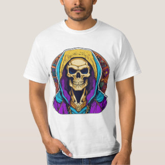 T-shirt Hipster Skeletor Portrait