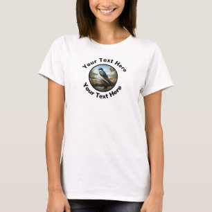 T-shirt hirondelle avec texte personnalisé
