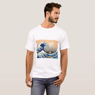 T-shirt Hiroshige La Grande Vague De Kanagawa