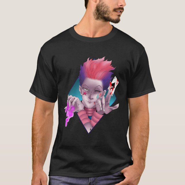 T-shirt Hisoka Chasseur de chemises X Chasseur Manga Strip (Devant)