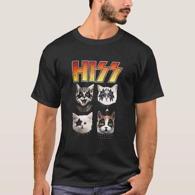 T-shirt Hiss Ca Hiss Chat Hiss Chat (Devant)