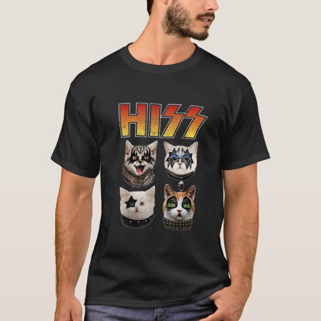T-shirt Hiss Funny Amoureux des chats Classic (Devant)