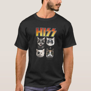 T-shirt HISS Funny Chat Hiss Amoureux des chats Chat Hiss