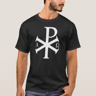 T-shirt Histoire chrétienne Alpha Omega Chi Rho Byzantine 
