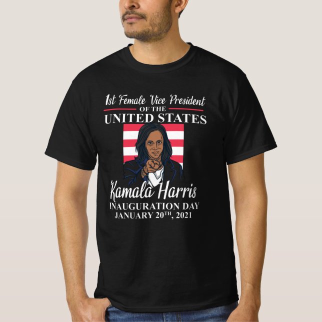 T-shirt Histoire de Kamala Harris Inauguration 2021 (Devant)