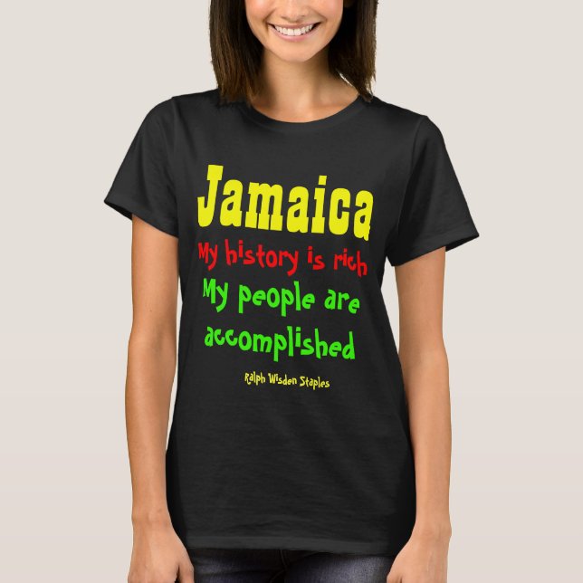 T-shirt Histoire de la Jamaïque (Devant)