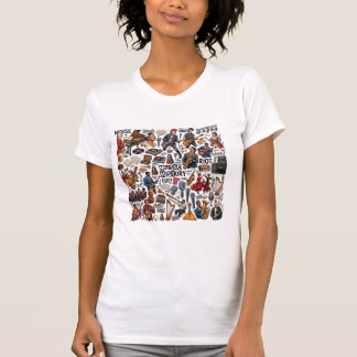 T-shirt Histoire de la musique et collage de genres artist