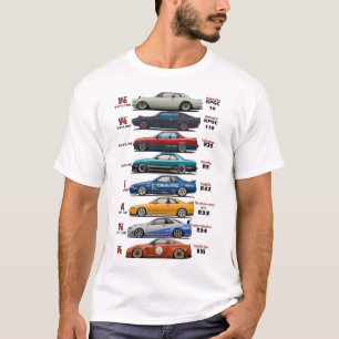 T-shirt histoire de la Nissan GTr