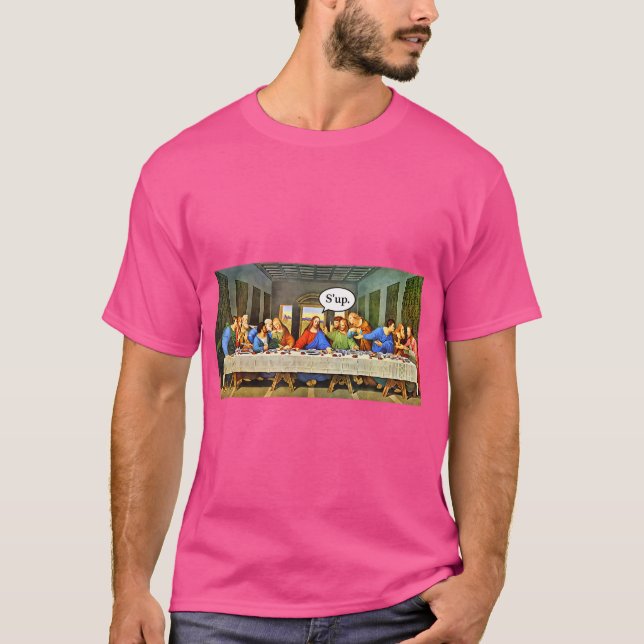 T-shirt Histoire de l'art amusante Joke Da Vinci La Derniè (Devant)